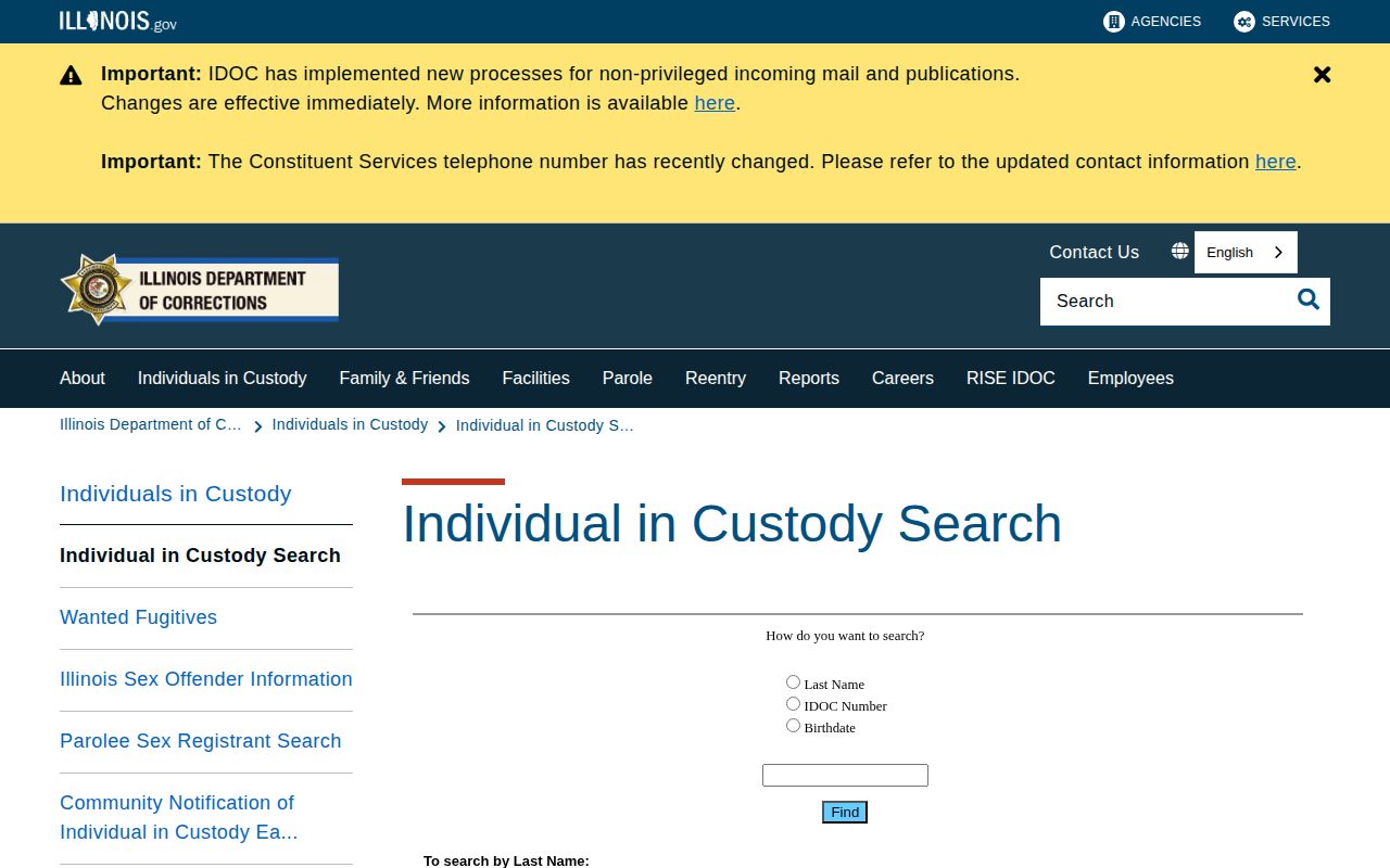 IDOC search for Tazewell County released inmates