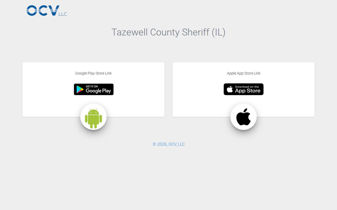 Official links for the Tazewell County Sheriff mobile app