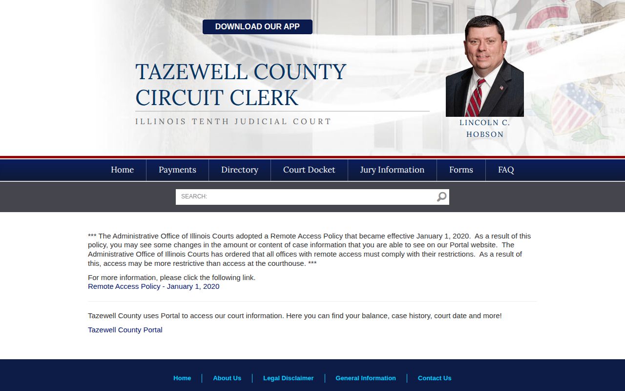 Tazewell County court release record access